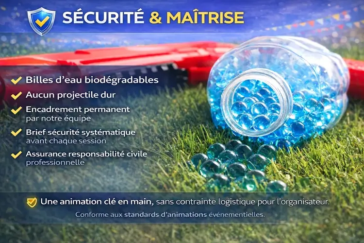Sécurité - billes biodégradables